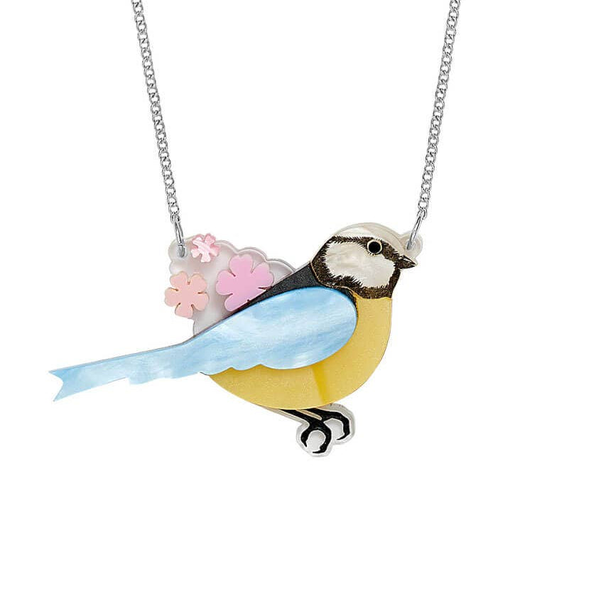 Bluetit & blossom necklace by Tatty Devine