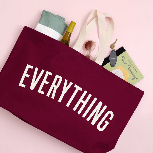 Everything - burgundy REALLY big bag