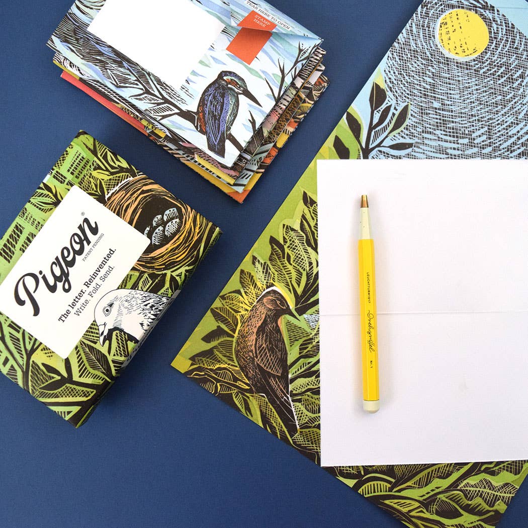 Wonderfully Wild Pigeon - pack of 6 folding letters