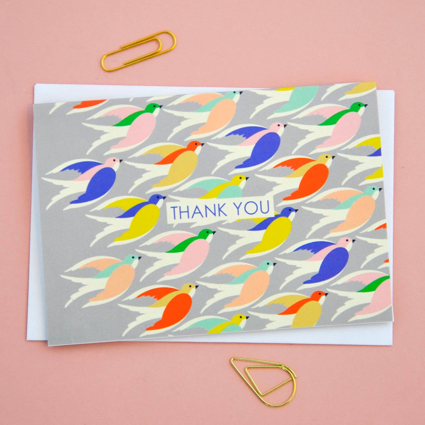 Set of eight 'pick & mix' thank you notecards