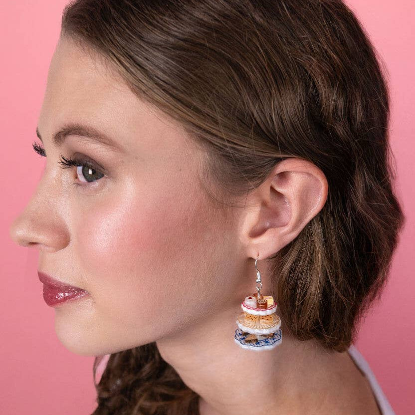 Afternoon tea earrings by Tatty Devine