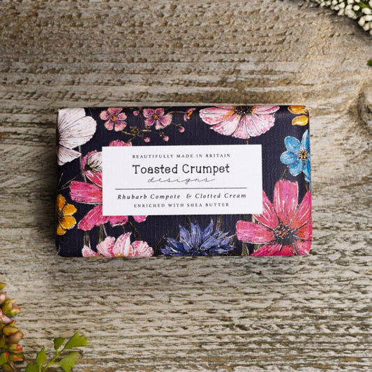 Rhubarb compote & clotted cream soap