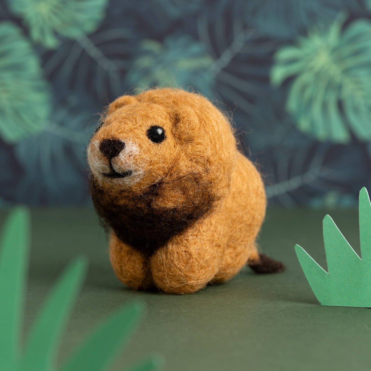 Lion mini needle felting kit