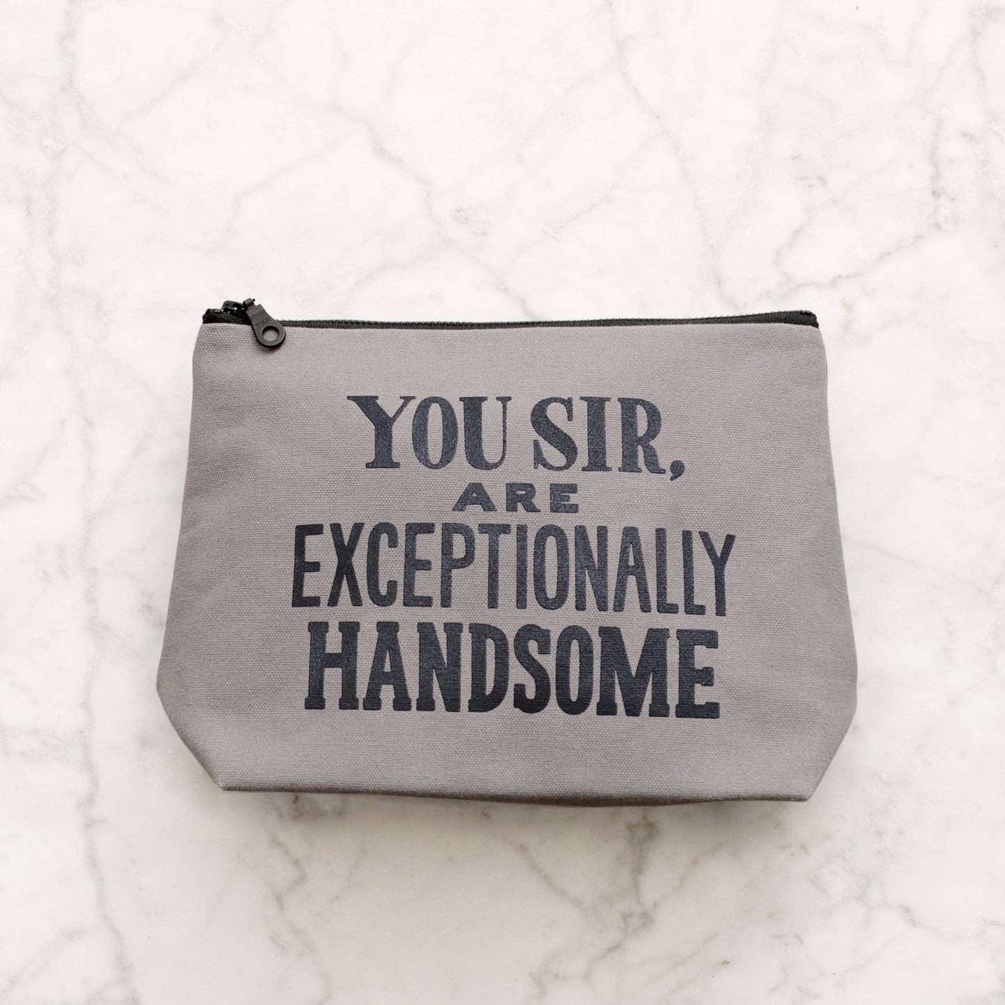 Exceptionally handsome grey wash bag