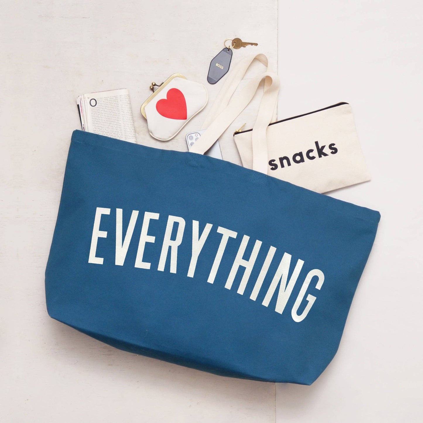 Everything - ocean blue REALLY big bag