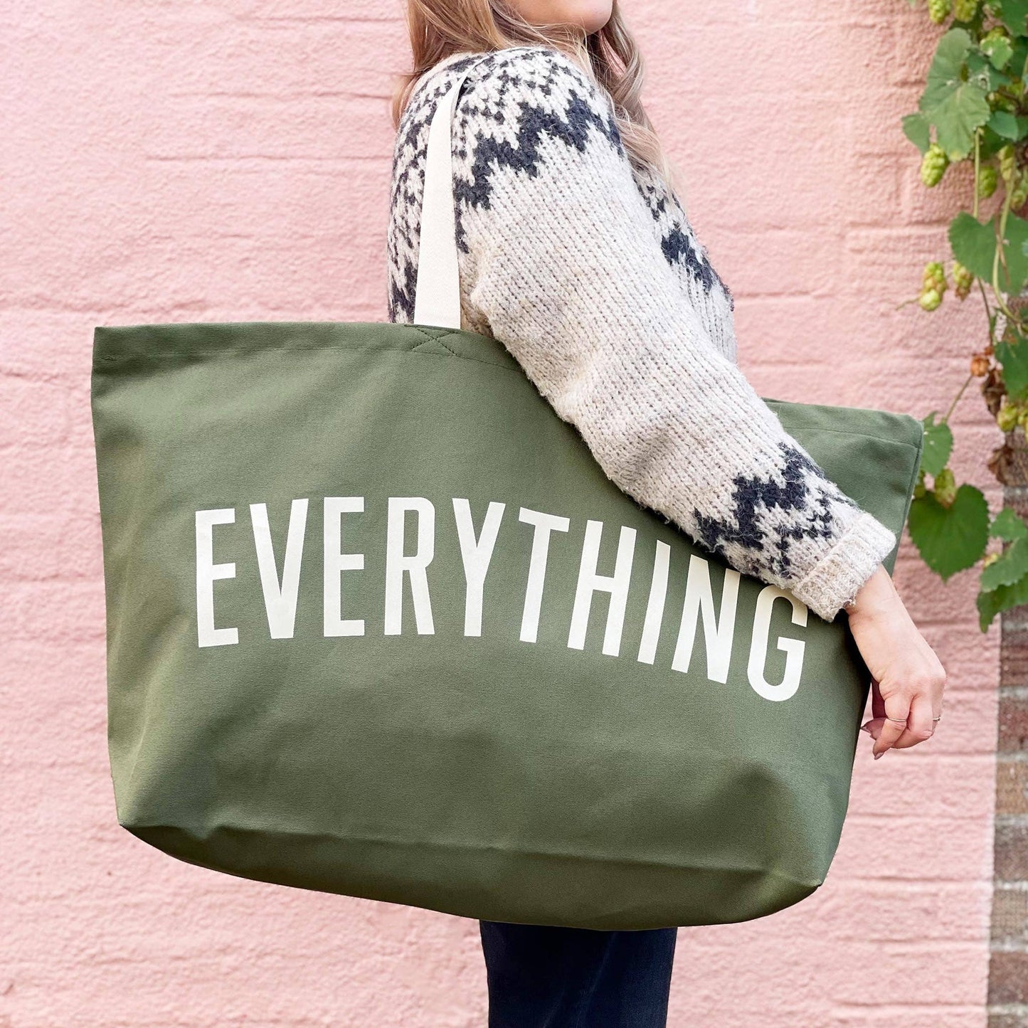 Everything - olive green REALLY big bag