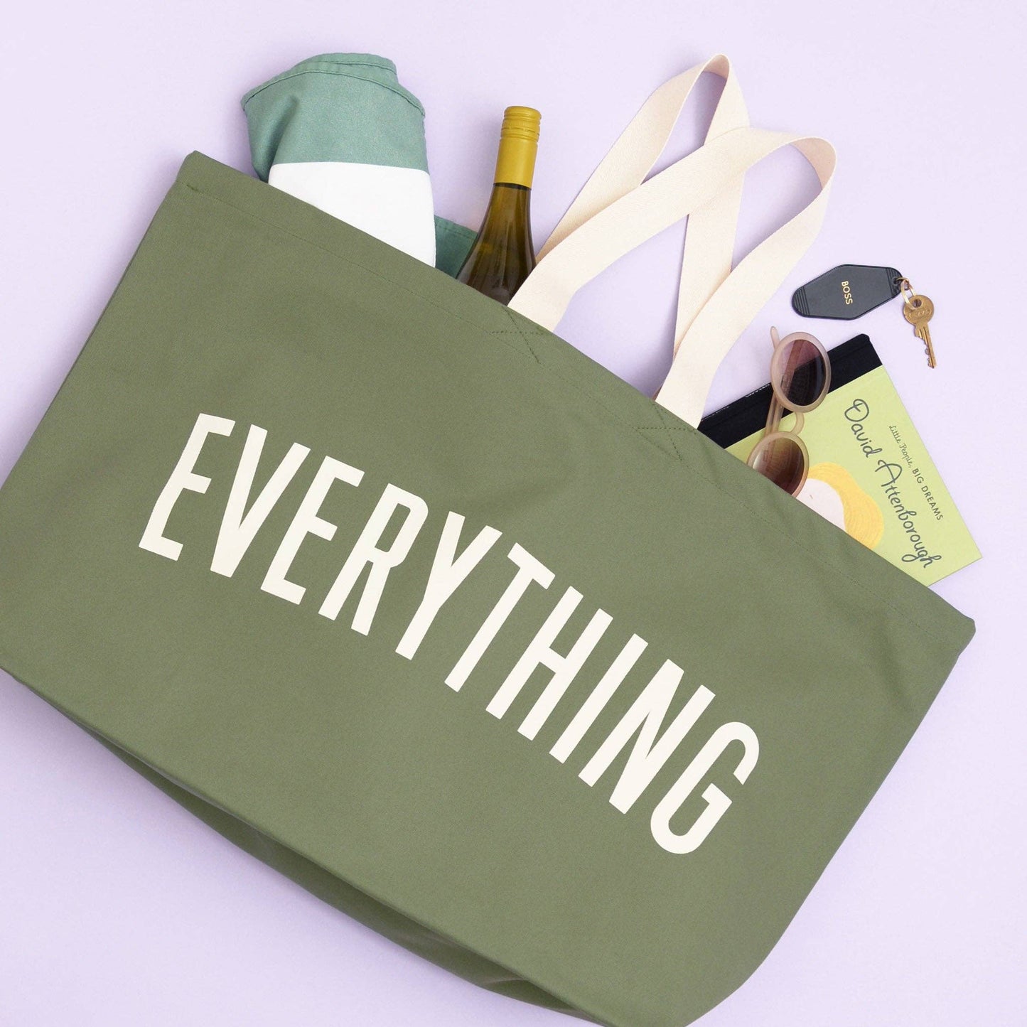 Everything - olive green REALLY big bag