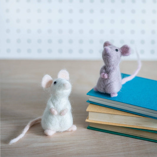 Little mice needle felting kit