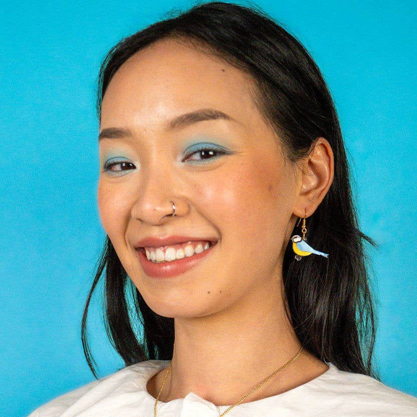 Bluetit earrings by Tatty Devine