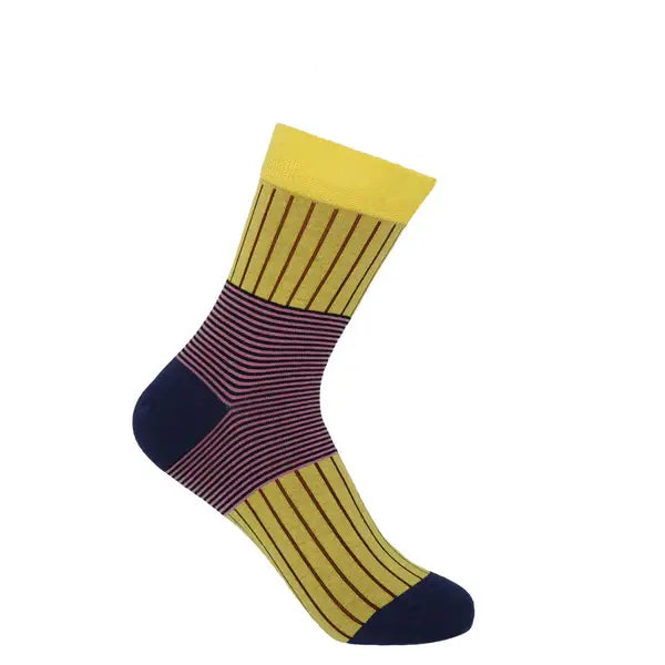 Oxford stripe small luxury socks (size 3-7)