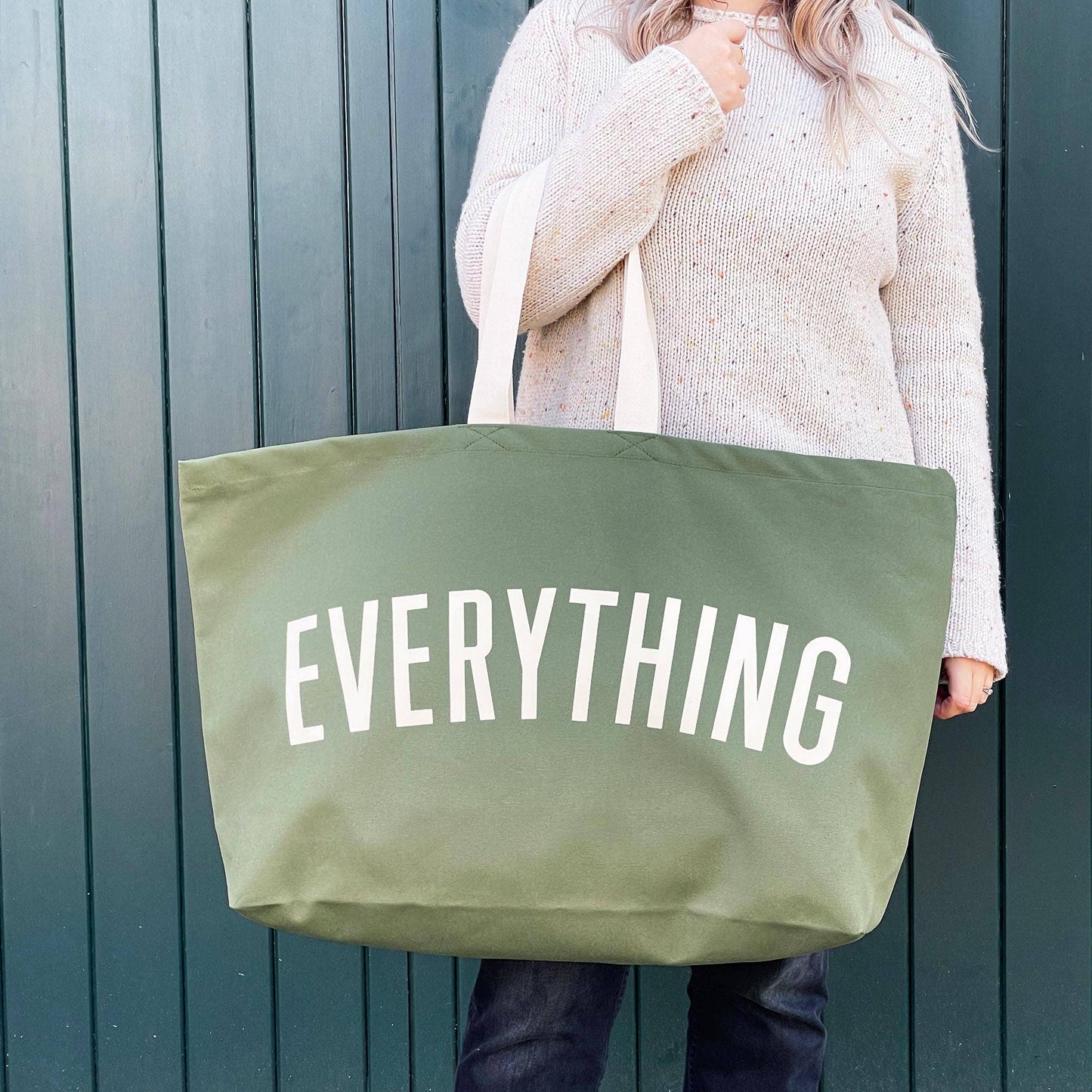 Everything - olive green REALLY big bag