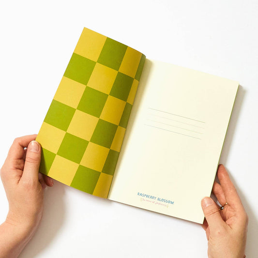 Groovy flower plain A5 notebook