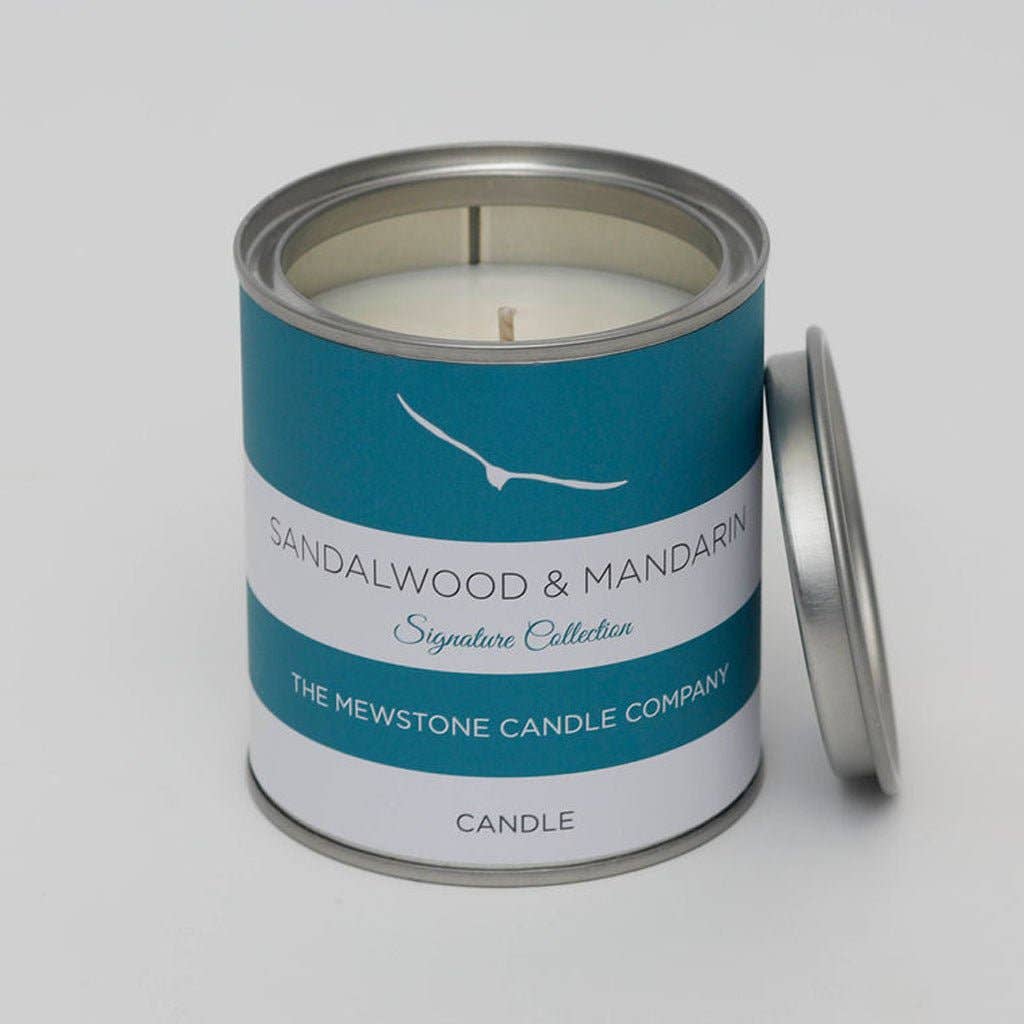 Sandalwood & mandarin natural wax candle