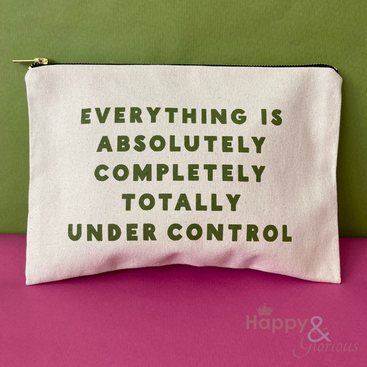 Under control zip purse