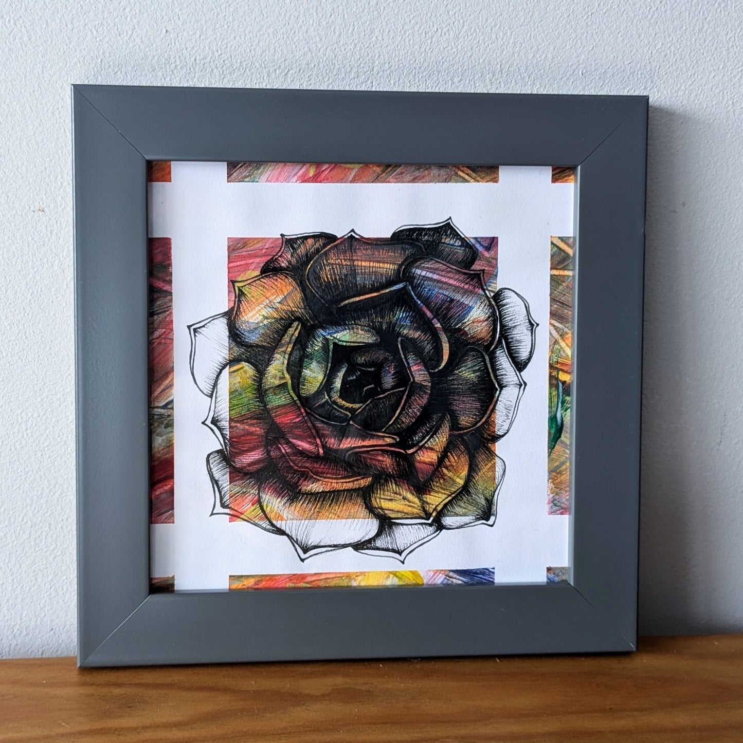 Succulent - watercolour & pen on paper by Ami Rathmill