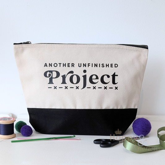 'Another unfinished project' zip purse