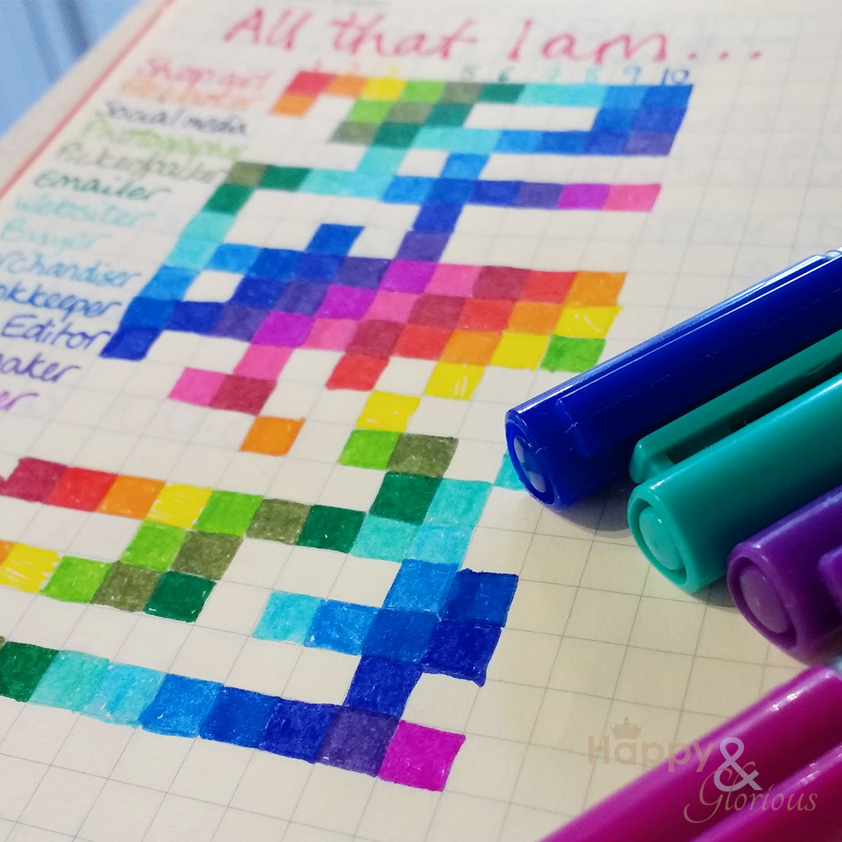 One-to-one online Bullet Journaling lesson with Kate Tompsett