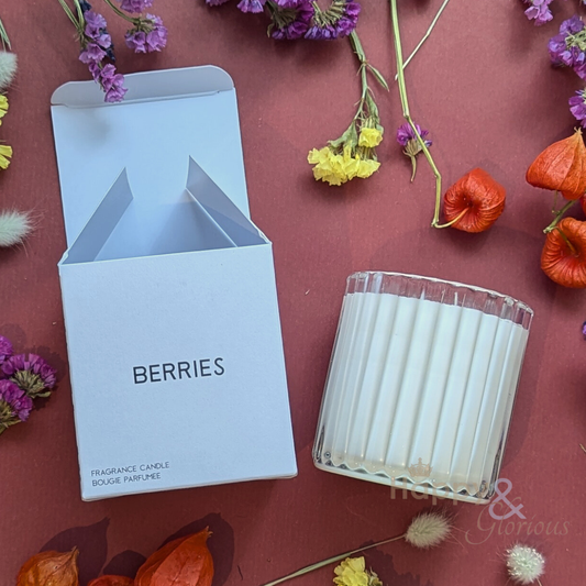 Berries soy wax scented candle