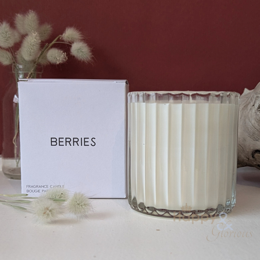 Berries soy wax scented candle