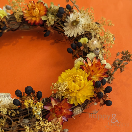Summer dried flower wreath workshop  - Monday 1st July