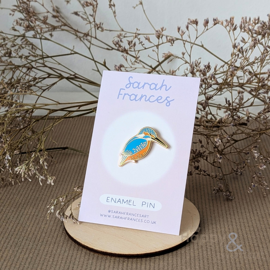 Kingfisher enamel pin badge