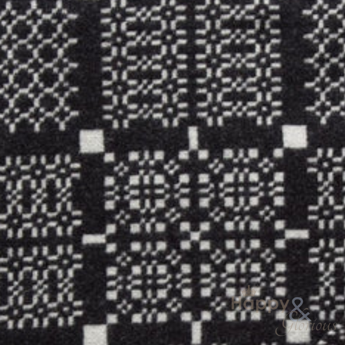 Graphite 'Knot Garden' pure lambswool throw by Melin Tregwynt