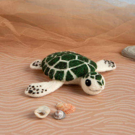 baby turtle needle felting craft kit