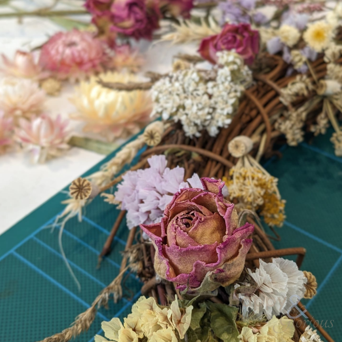 Summer dried flower wreath workshop  - Monday 1st July