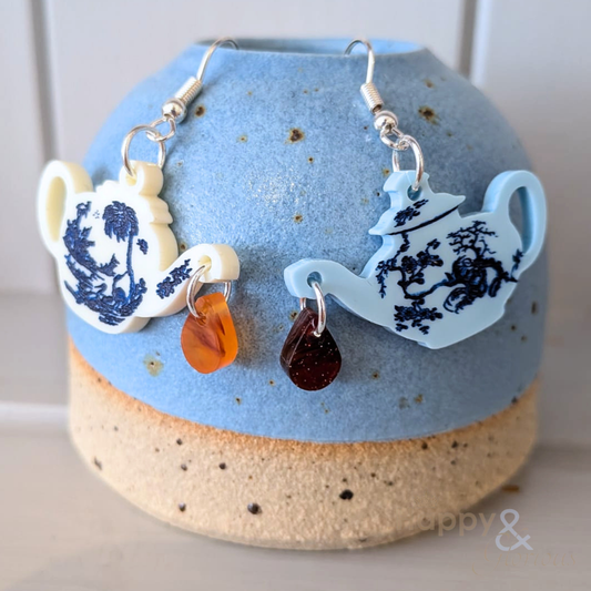 Vintage teapot earrings by Tatty Devine