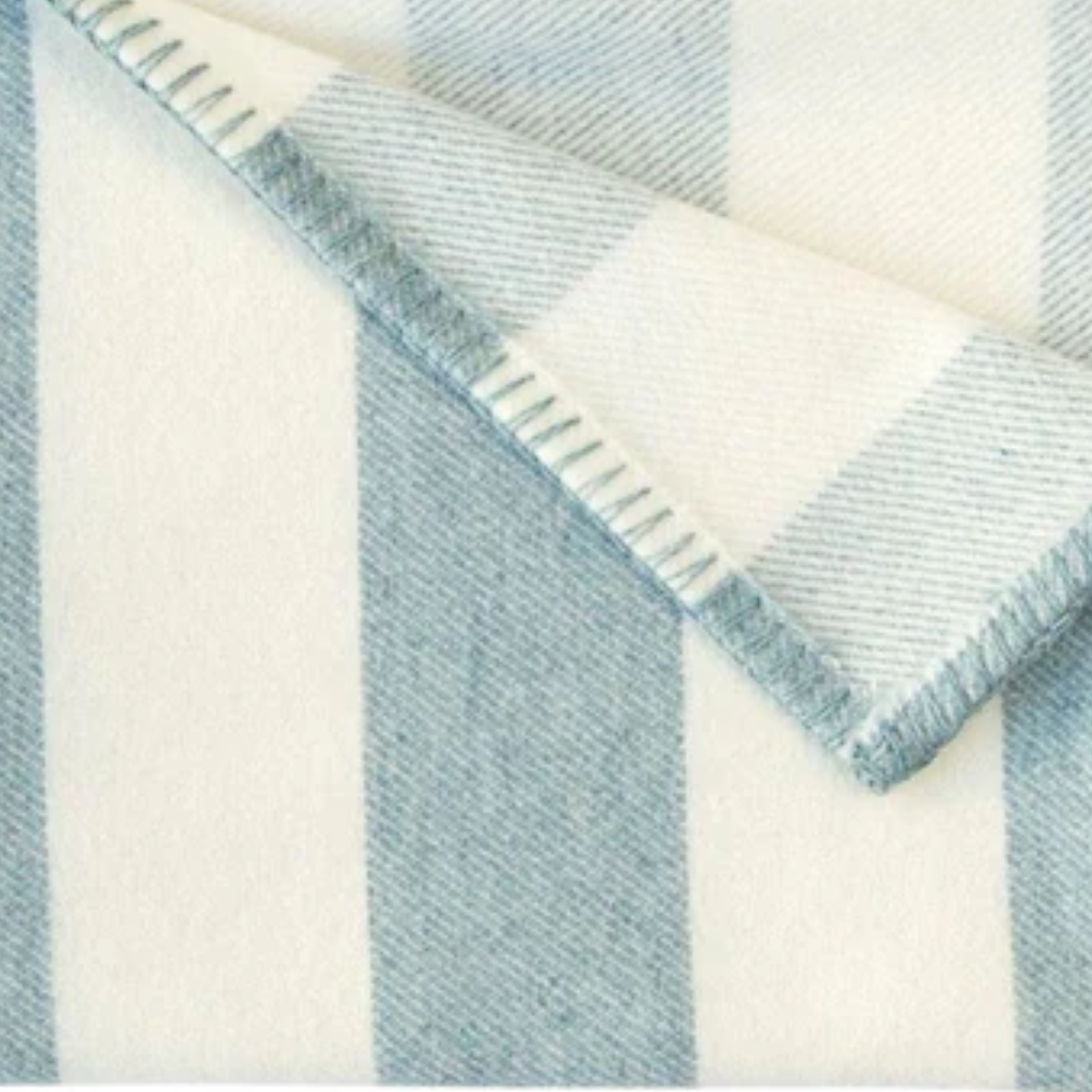 Topaz 'broadstripe' pure wool blanket by Melin Tregwynt