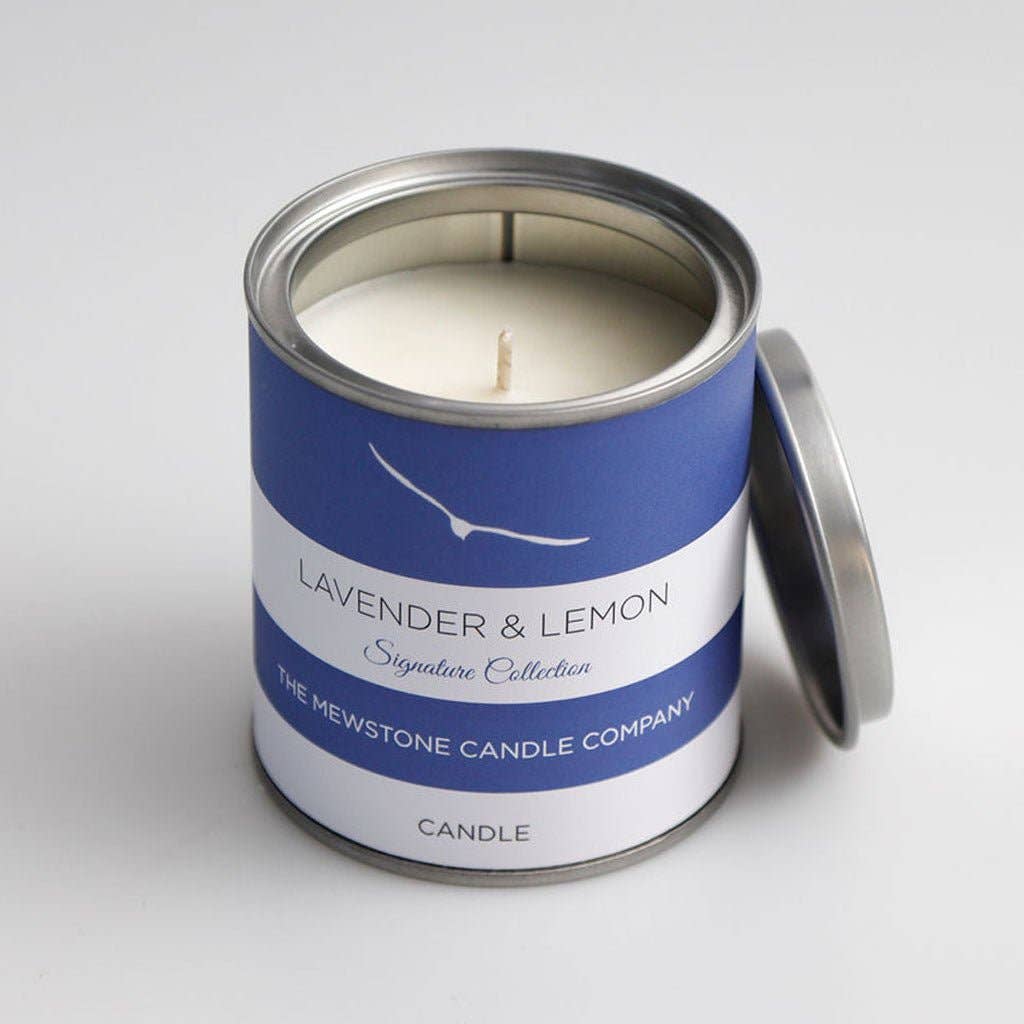 Lavender & lemon natural wax candle