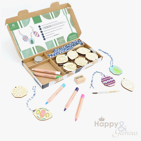 Paint your own wooden advent decorations