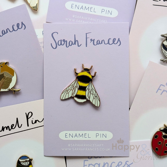 Bee enamel pin badge