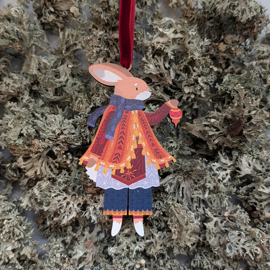 Folk animals Christmas decoration