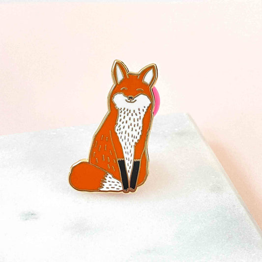 Fox enamel pin badge