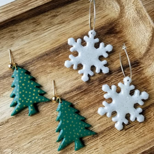 Polymer clay Christmas earrings workshop - Wednesday 18th November