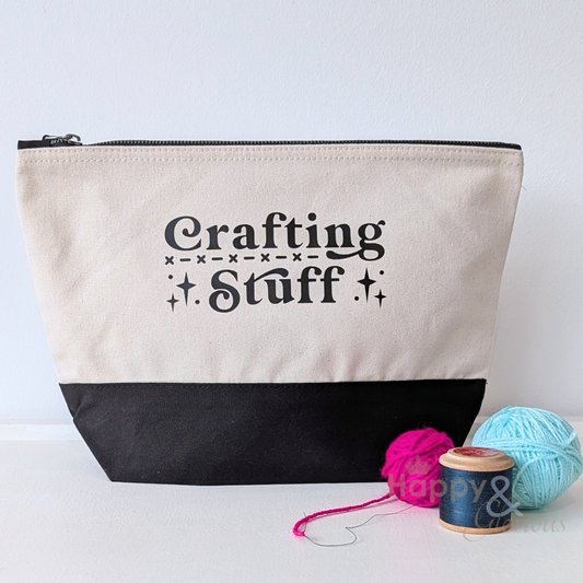 'Crafting stuff' zip purse