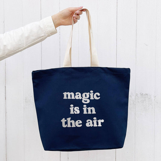 Midnight blue magic is in the air tote bag