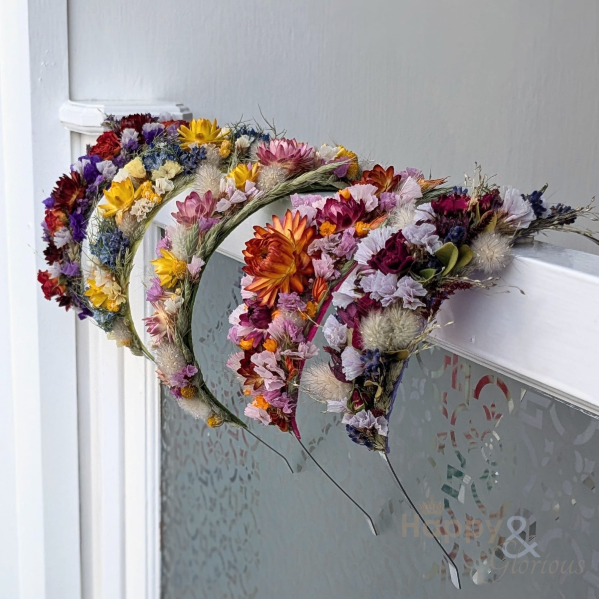 Dried flower hairband workshop