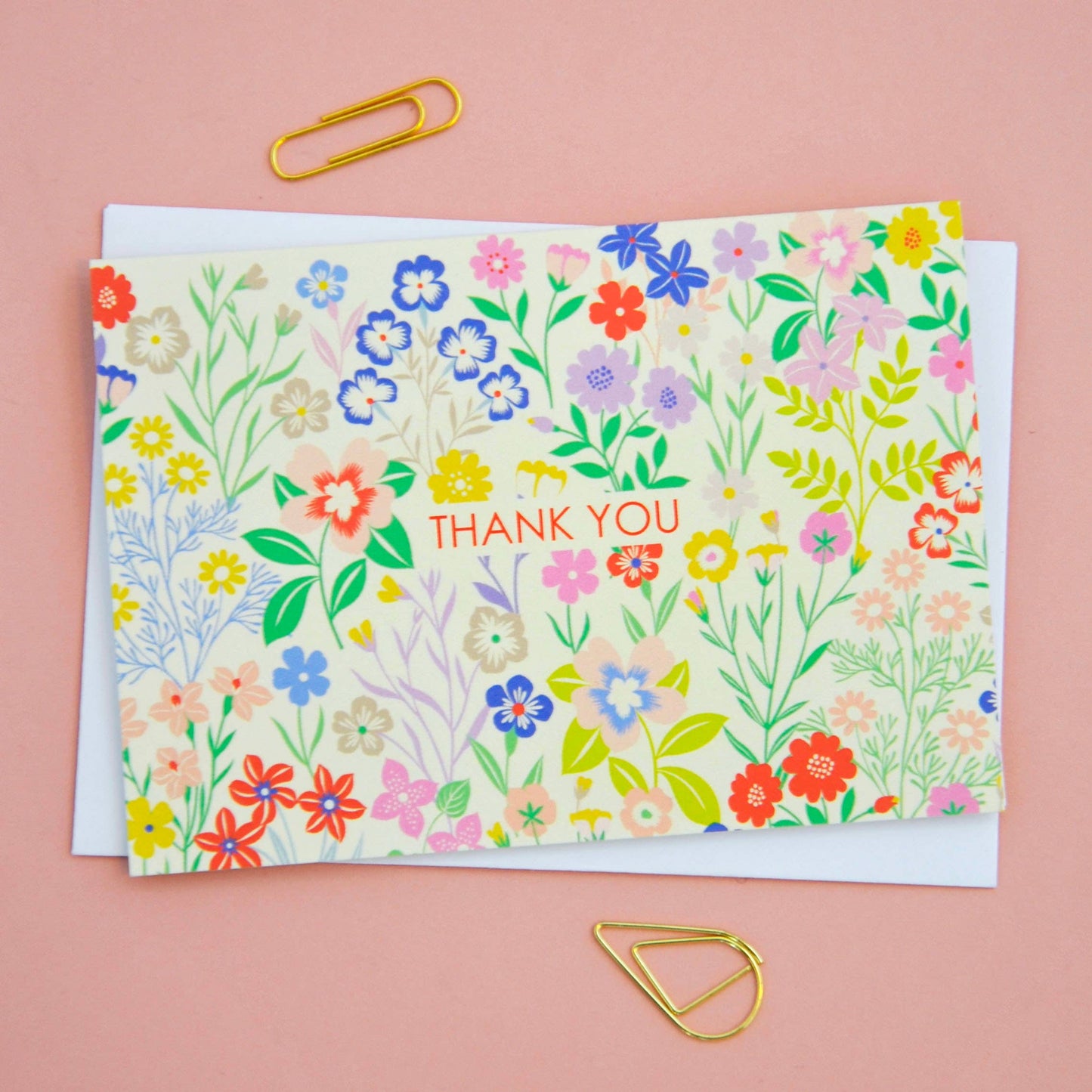 Set of eight 'pick & mix' thank you notecards