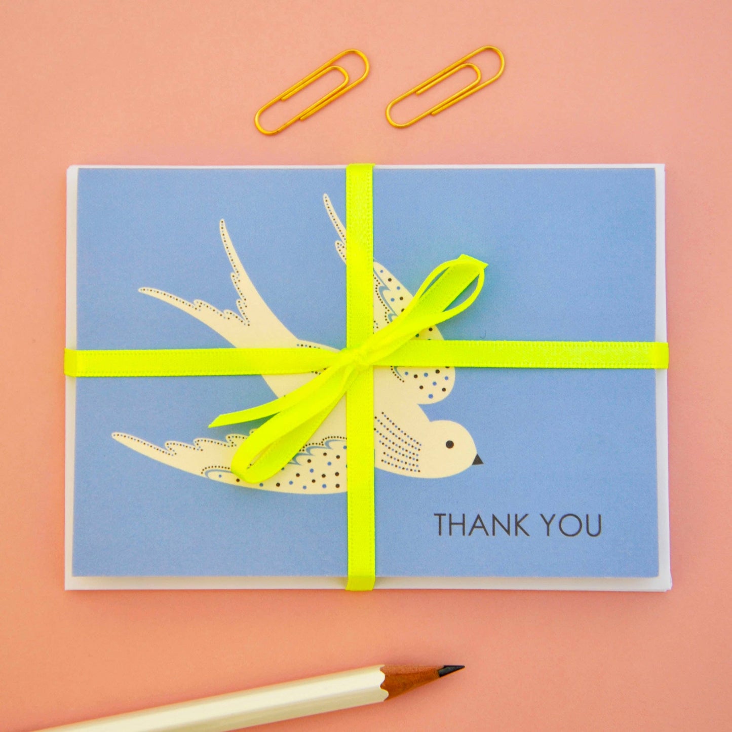 Set of eight 'pick & mix' thank you notecards