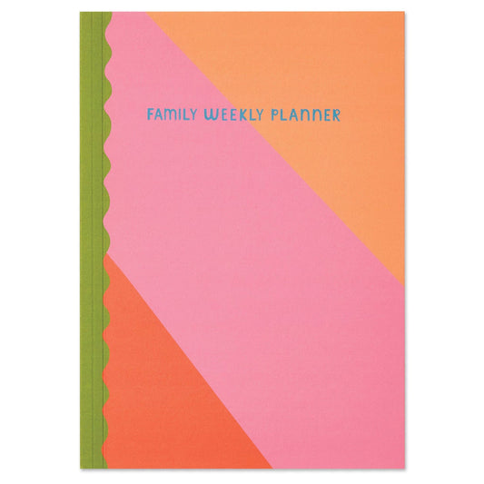 Striped A5 family weekly planner