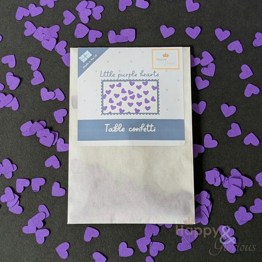Hearts paper table confetti
