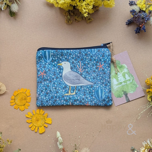 Herring gull coin purse