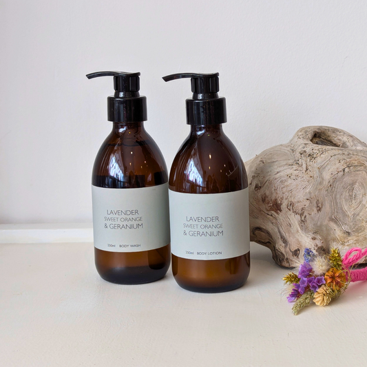 Lavender, Sweet Orange & Geranium hand & body lotion