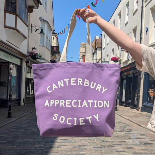 Canterbury appreciation society canvas tote bag