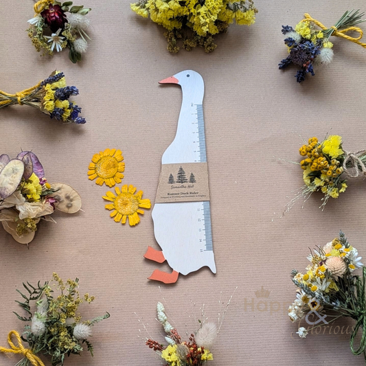 Runner duck wooden ruler