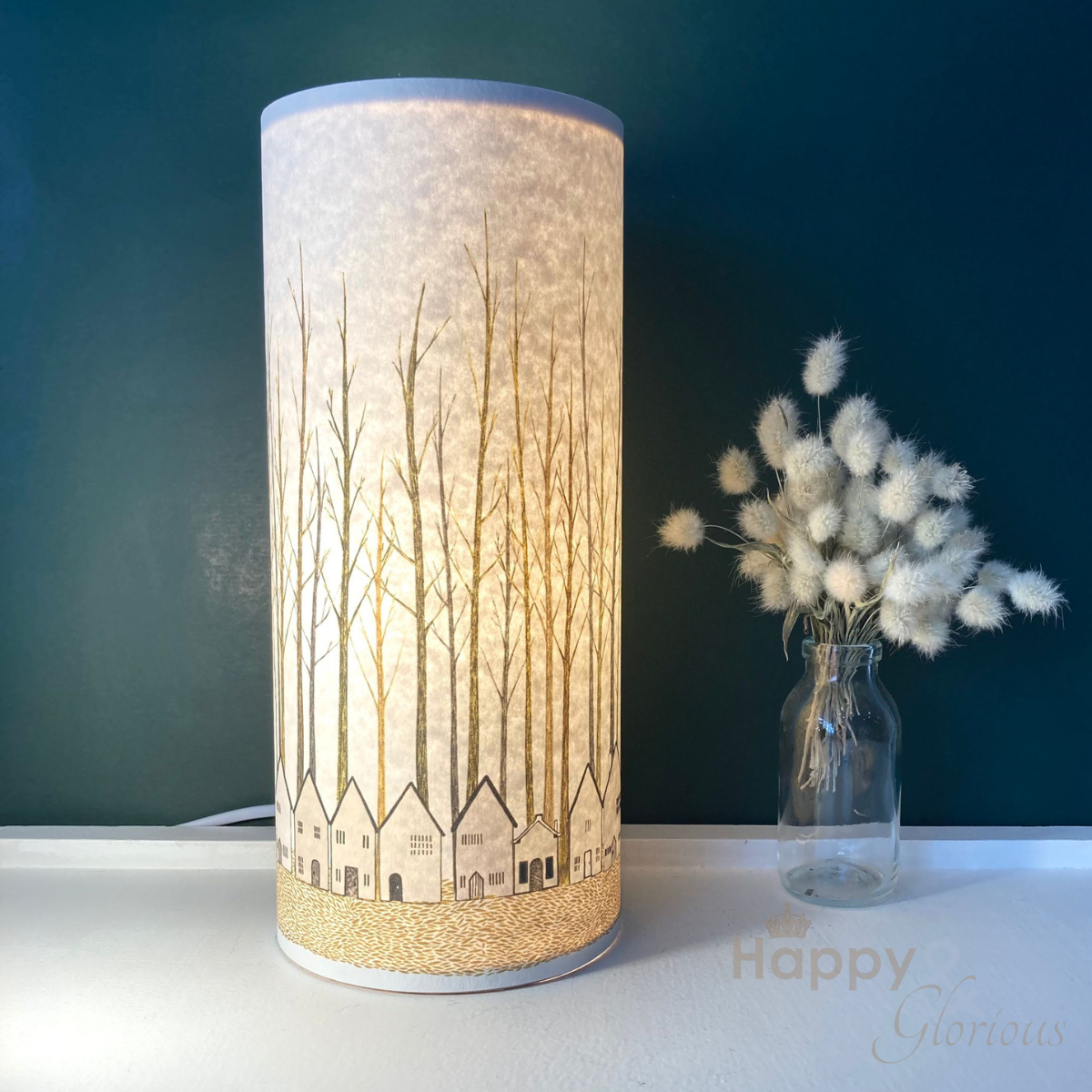The Street parchment lamp