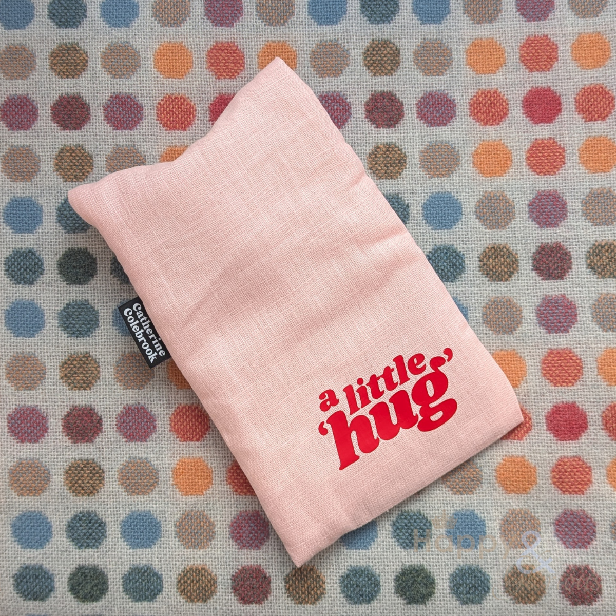 Linen little hug mini hot water bottle in three colours