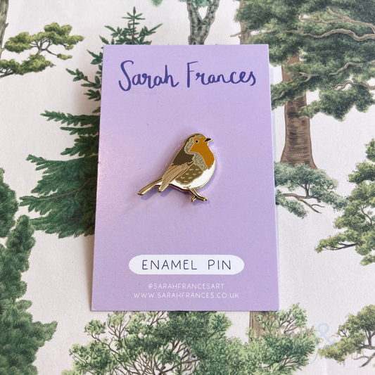 Robin enamel pin badge